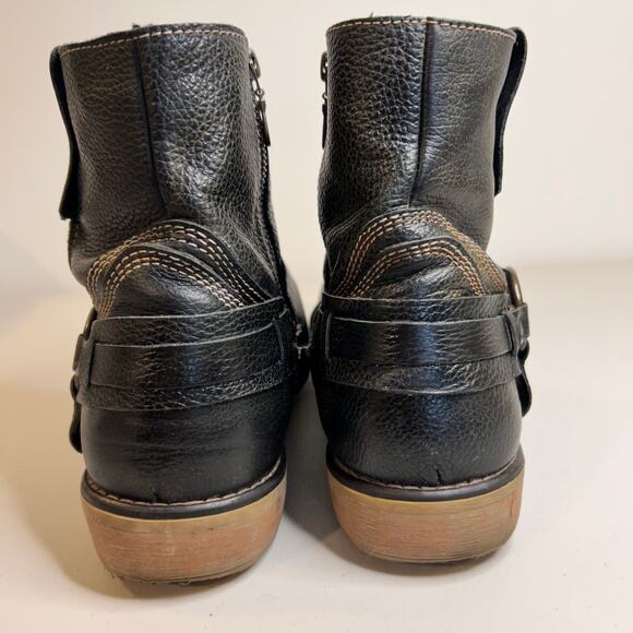 Roan by Bed Stu Men's Boot with Zip Size 11 Black Barcelona Rust - Picture 6 of 16